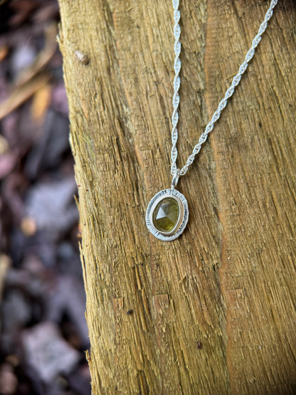 Rose cut Sphene pendant