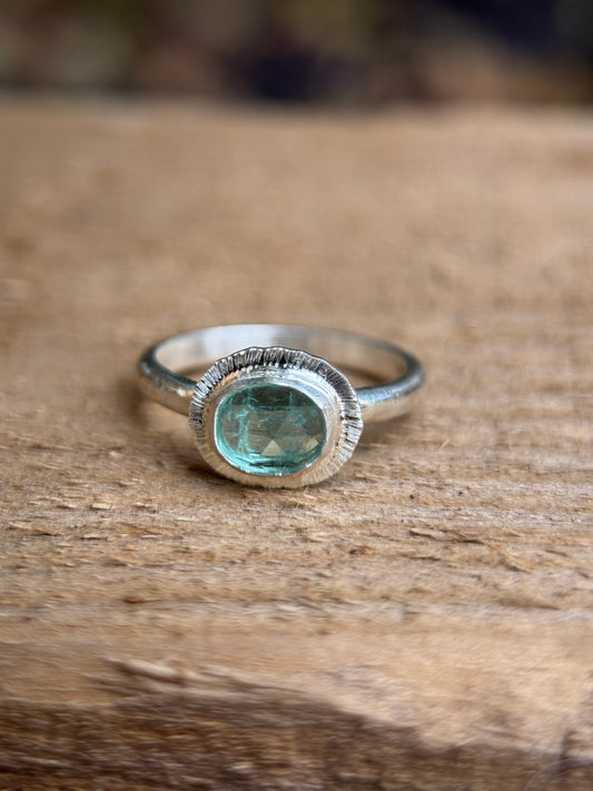 Rose cut Panjshir Emerald ring