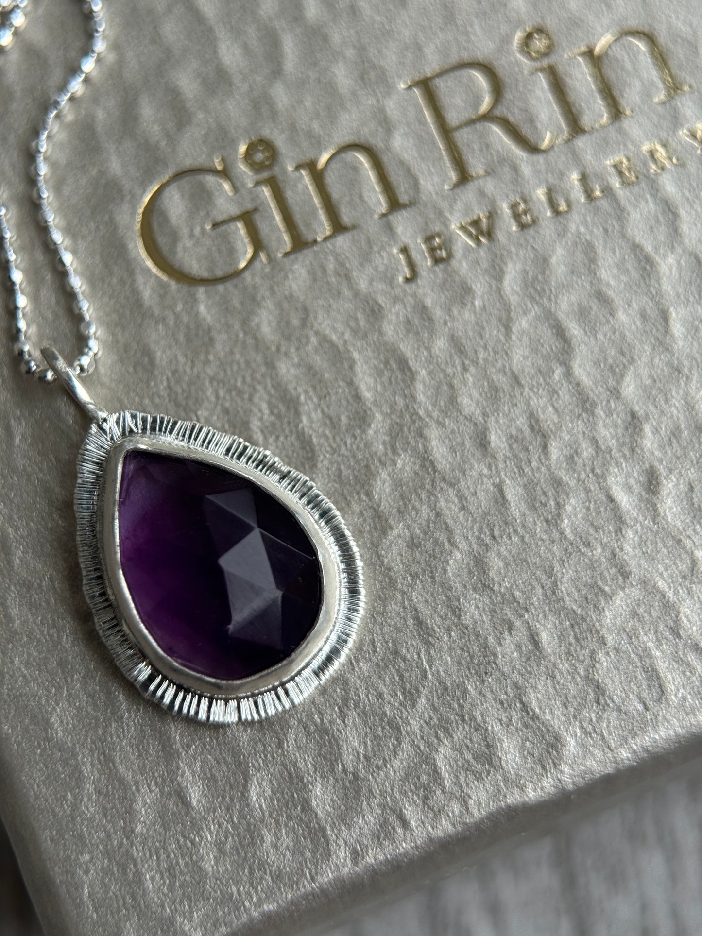 Rose cut Amethyst pendant