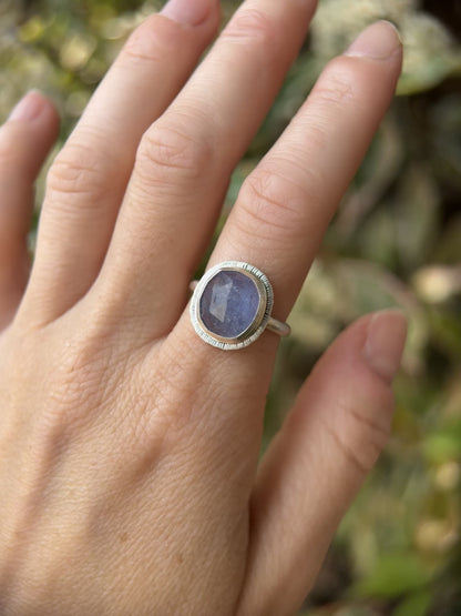 Rose cut Tanzanite ring