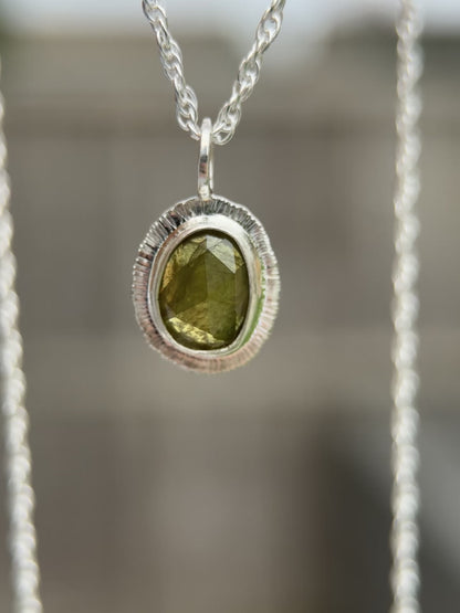 Rose cut Sphene pendant