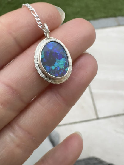 Australian Dark Opal Pendant