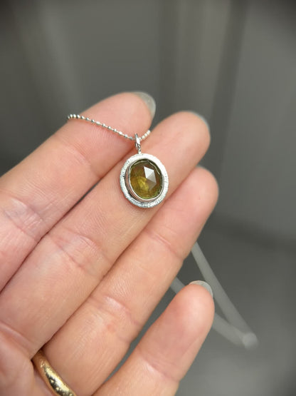 Rose cut Sphene pendant