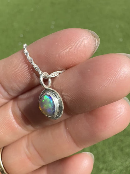 Australian Crystal Opal Pendant