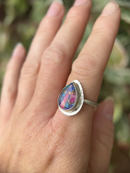 Spiny Oyster Turquoise ring